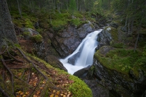Waterfalls of the Zhigalan River Perm region Russia OC