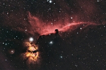 What I can do with a small telescope and DSLR from my light polluted city backyard - my capture of the Horsehead and Flame Nebula this season