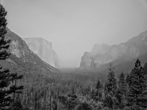 When I visited Yosemite  years ago I was very dissapointed by the smoke from the fires blocking the views Locking back some of the pictures still turned out quite good 
