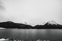 When the clouds create a completely natural black and white scene - Kananaskis AB 