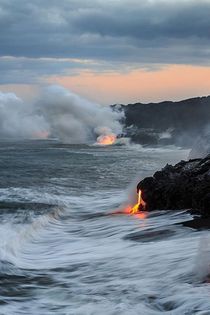 Where the lava meets the sea  x 