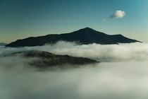 Whiteface mountain during inversion 