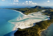 Whitehaven Beach and Whitsunday Island of the Great Barrier Reef Australia   Gerhard Zwerger-Schoner