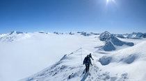 Whiteout Glacier from Antarctic View Peak Alaska 
