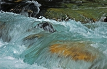 Whitewater on the river Soca 