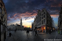 Wide angle of Brussels Belgium 