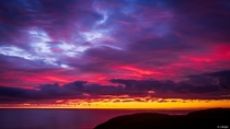 Wild welsh winter sunset skies - Pembrokeshire