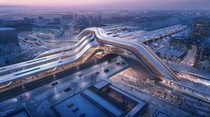 Winning design for the new rail terminal in Tallinn Estonia