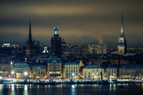 Winter Evening in Stockholm Sweden