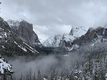 Winter in Yosemite National Park 