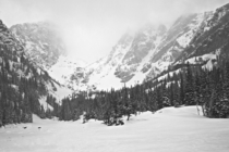 Winter is just so great for Black and White heres Dream Lake from  days ago in RMNP 