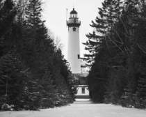 Winter Lighthouse - Michigan
