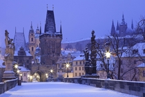 Winter morning in Brno Czech Republic 