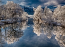 Winter reflections in Bavaria 