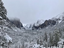 Winter storm in Yosemite Thanksgiving  