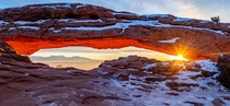 Winter Sunrise at Mesa Arch 
