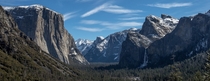 Winter Tunnel View Yosemite CA 