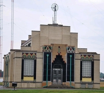 WJR Radio Transmitting Building in Detroit was constructed in 