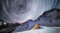 Woah Star Trails from the summit of Mount Cook New Zealand  by Jay Daley