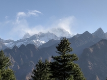 Woke up to this view from my hotel window in Auli India  Himalayas are love 