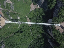 Worlds longest and highest glass bridge - Zhangjiajie National Park China 