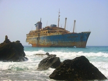 Wreck of SS American Star off Fuerteventura coast the pic is taken from wwwflickrcom