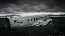 Wrecked DC Airplane in Iceland  by Benoit Malaussena