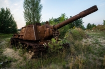 WWII-era Russian ISU- assault gun abandoned in Chernobyl by general_kosmosa 