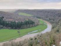 Wye Valley from Symonds Yat Rock viewpoint Forest of Dean United Kingdom 
