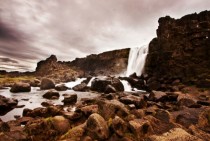 xarrfoss Falls in ingvellir Natonal Park - Iceland 