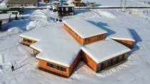 Yawara Nursery School in Hokkaido Japan by Kengo Kuma 
