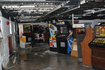 Years ago these pics showed up in the arcade game circles An abandoned cruise ship full of classic arcade games You can read about it here httpsarcadebloggercomarcade-raid-the-duke-of-lancaster-ship