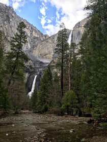 Yosemite falls  As long as I live Ill hear waterfalls and birds and winds sing Ill interpret the rocks learn the language of flood storm and the avalanche Ill acquaint myself with the glaciers and wild gardens and get as near the heart of the world as I c