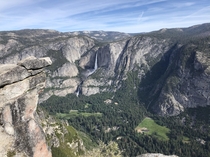 Yosemite Falls from Glacier Point Yosemite Valley CA 