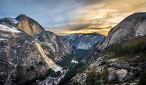 Yosemite Grandeur during Sunset 