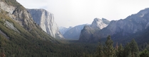 Yosemite National Park California at Tunnel Overlook 