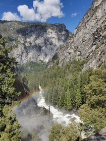 Yosemite National Park taken from the top of Vernal Fall  