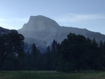 Yosemite Valley and Half Dome in the early hours 