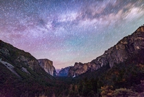 Yosemite Valley El Capitan and Bridalveil Falls 