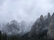 Yosemite Valley in the winter 