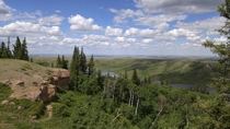 You can see forever into Saskatchewan from Cypress Hills 