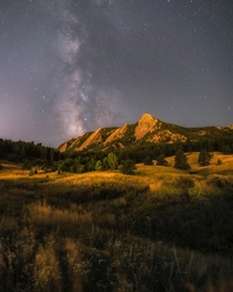 You most likely have not seen the Flatirons of Boulder Colorado like this before 