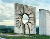 Yugoslavian monument left to rot 
