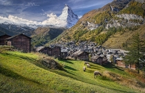 Zermatt village Switzerland  photo by Daniel Metz