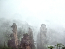 Zhangjiajie China in a blanket of mist   ig henry_mchen