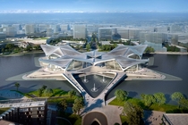 Zhuhai Jinwan Civic Art Centre by Zaha Hadid Architects China 