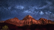 Zion has some amazing sky at night 