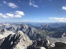 Zugspitze highest point in Germany 