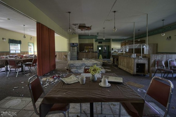  Abandoned s Style Restaurant with Everything Left Behind