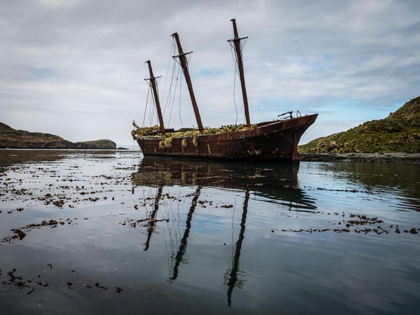  Abandoned whaling ship South Georgia Island 